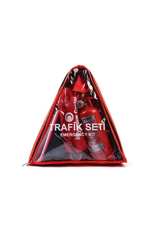 Üçgen Trafik Ve Ilk Yardım Seti Ekonomik - Karayollarına Uygun
