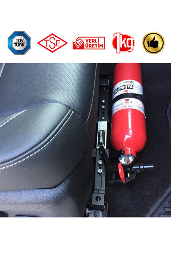 1 Kg Yangın Söndürücü - Ce & Tse Belgeli - Tüvtürk Uyumlu - Araç Tip Onaylı -nisan Ayı Üretim