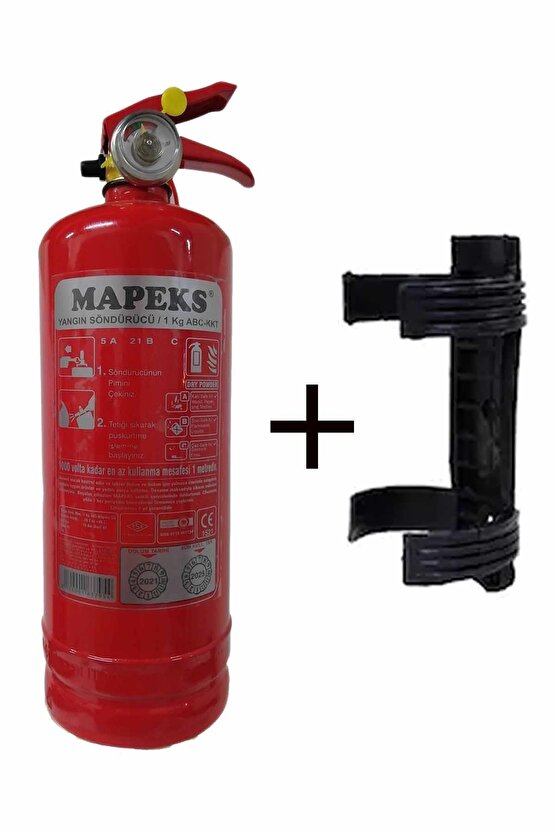 1kg Yangın Tüpü Ve Plastik Aparatı 2li Set