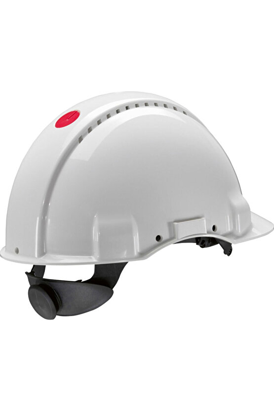 G3000nvı Beyaz Baret Uvicator Mandallı Havalandırmalı Plastik Ter Bantlı