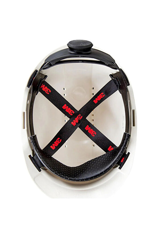 G3000nvı Beyaz Baret Uvicator Mandallı Havalandırmalı Plastik Ter Bantlı