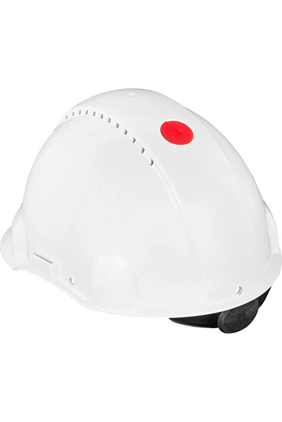 G3000nvı Beyaz Baret Uvicator Mandallı Havalandırmalı Plastik Ter Bantlı