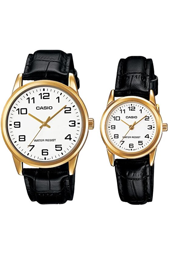 MTP-LTP- V001GL-7BUDF Çift Kol Saati (Kadın-Erkek)