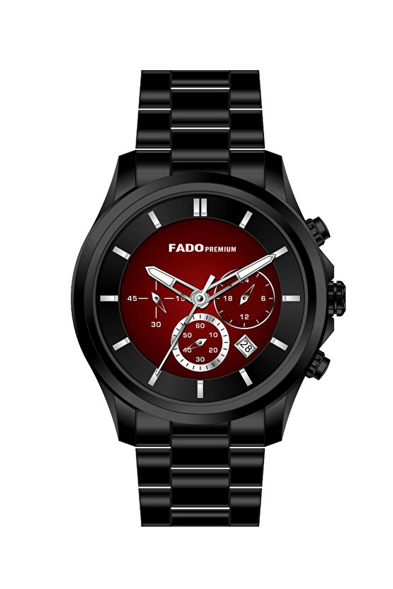 & 00012  Erkek Kol Saati Siyah Çelik Kordon