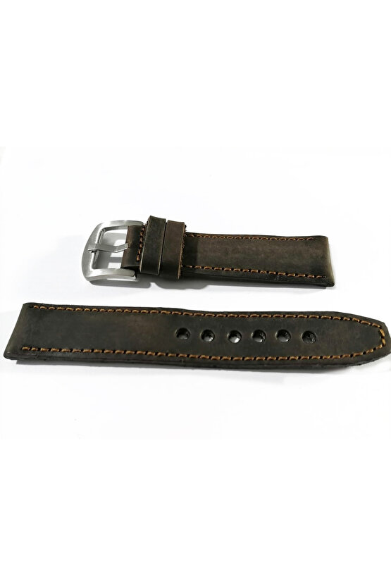 Fosil &Her Saate Uyumlu Hakiki Grizi Deri Saat Kordonu 20 mm