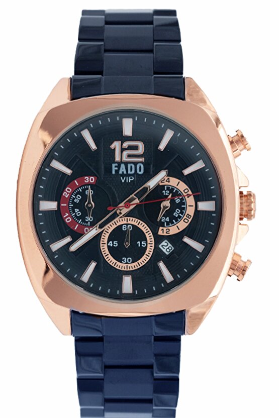 Rh 0033 Çelik Kordonlu Mavi Saat