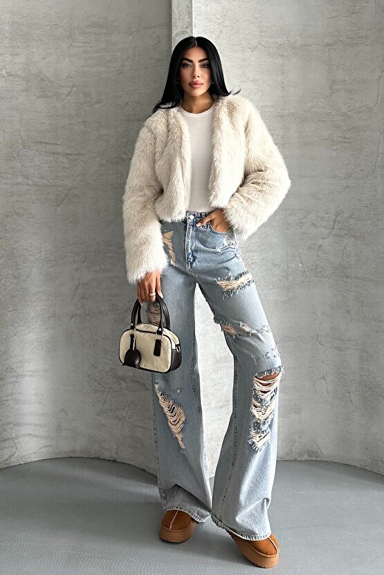 Yumuşak Dokulu İç Astarlı Lux Kürk