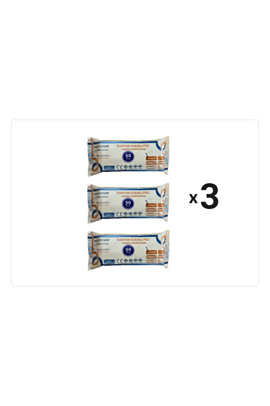 Bariyer Kremli Vücut Bakım Ped 50li Mendil-3 lü paket