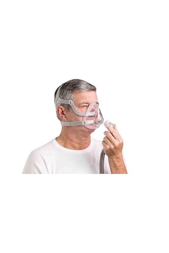 AirFit F20 CPAP BPAP Silikon Tam Yüz Ağız Burun Maskesi - Orta Boy  Medium
