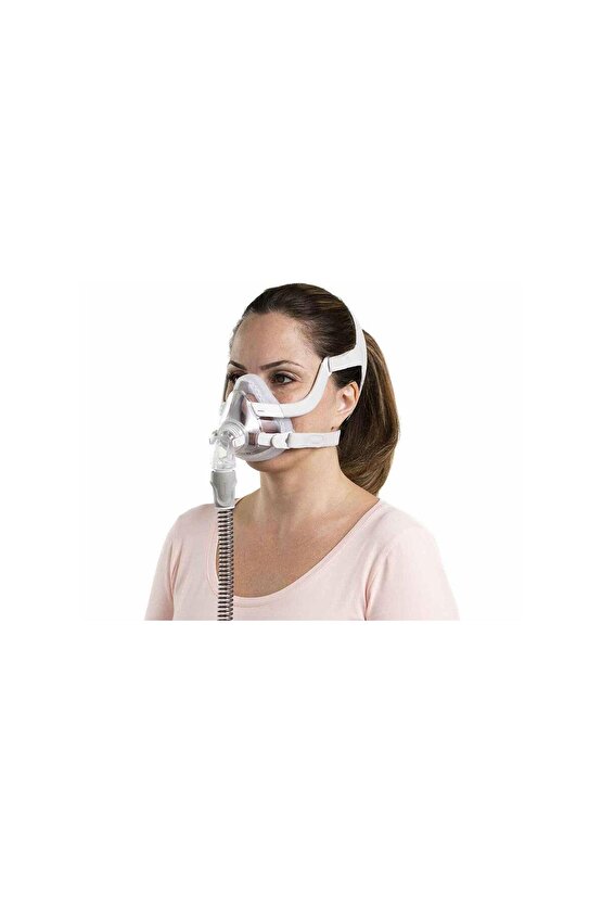AirFit F20 CPAP BPAP Silikon Tam Yüz Ağız Burun Maskesi - Orta Boy  Medium