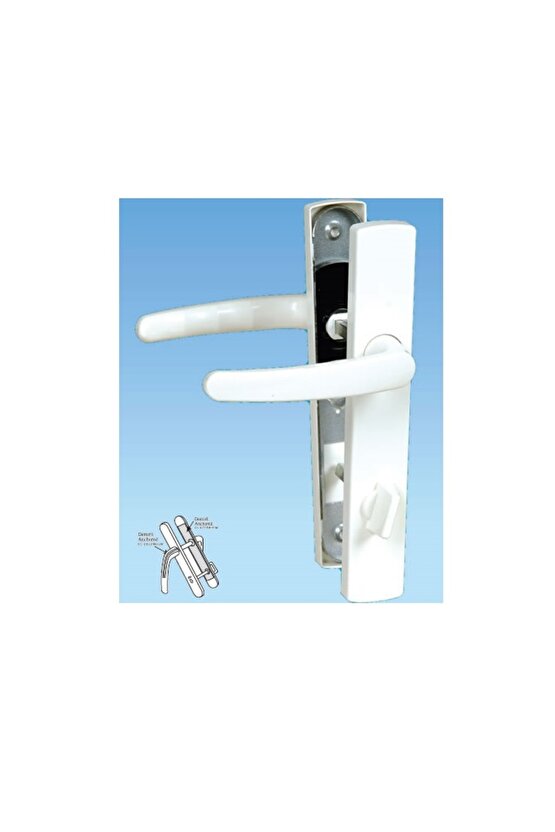 Kahverengi PVC Kapı Kolu Seti, 3lü, Banyo ve Tuvalet İçin, Şık ve Dayanıklı