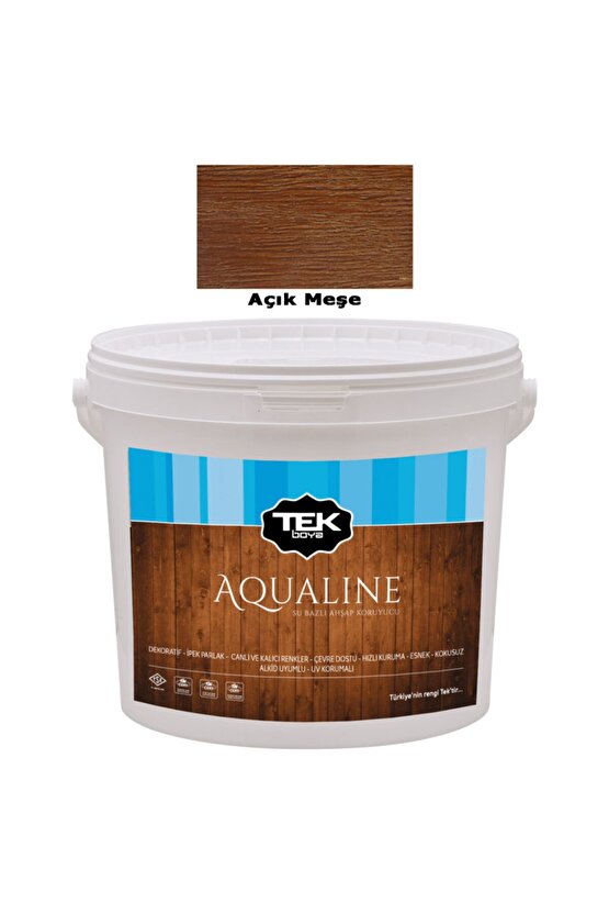 Aqualine Su Bazlı Ahşap Koruyucu 2,5 Lt. Koyu Meşe