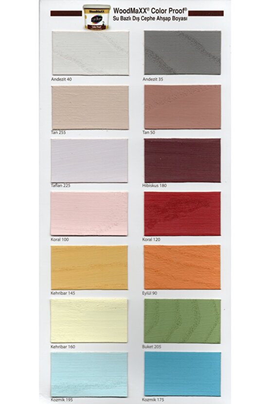 Woodmaxx Color Prof Su Bazlı Dış Cephe Ahşap Boyası 2,5 Lt