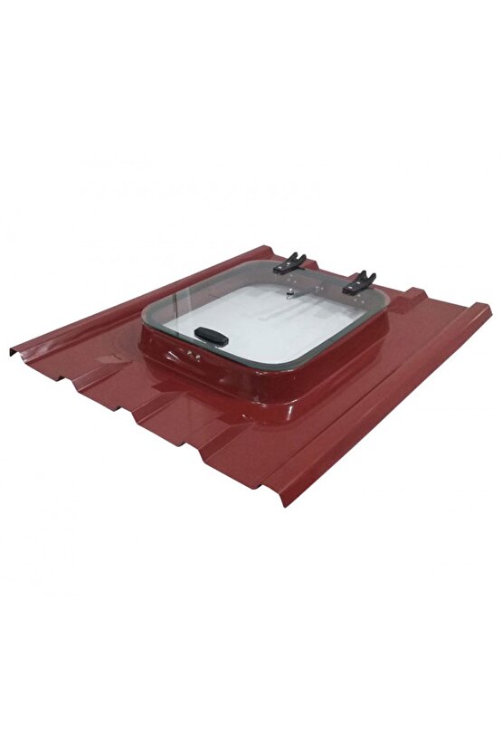 Trapez Sac Camlı Amortisörlü Çatı Çıkış Kapağı