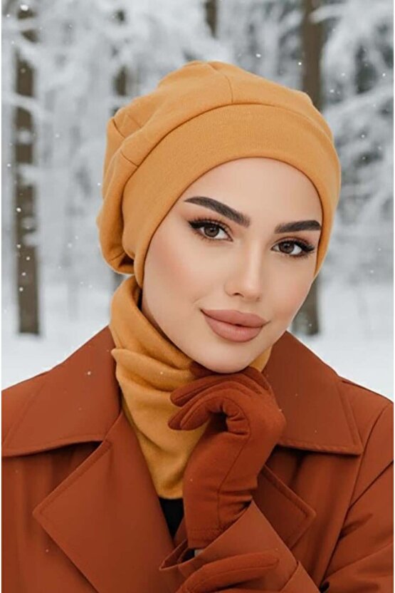 Camel Tesettür Bere Ve Etol Takım