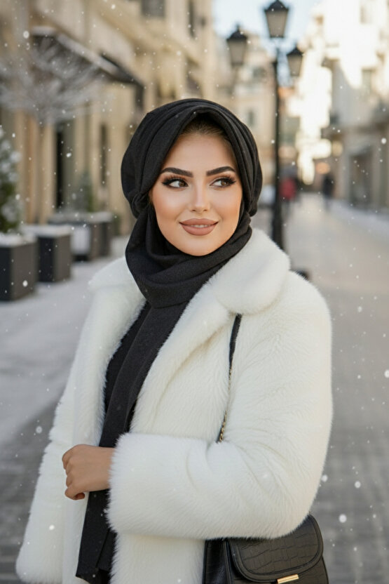 Antrasit Tesettür Şapka