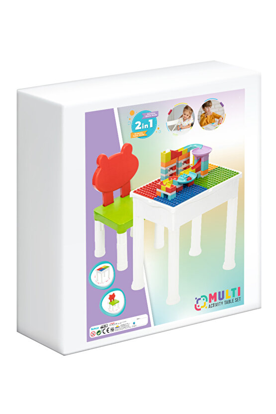 Multi Aktivite Ve Çalışma Masası 62 Parça Bloklu LegoDuploUyumlu