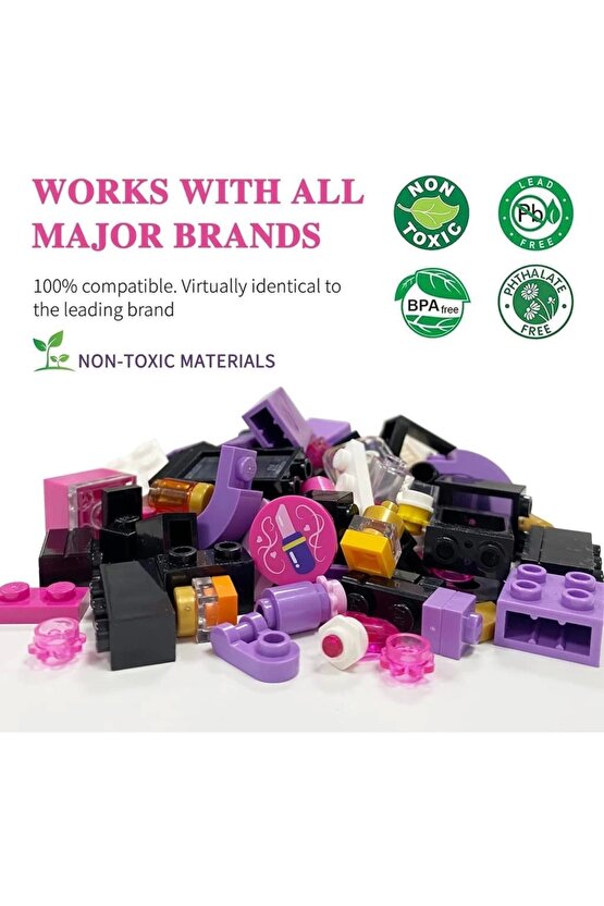 Mikro Blok Parfüm Dükkanı 306 Parça - Lego Setleri - Keeppley Mini Lego - Dükkan Lego - Keeppley Leg