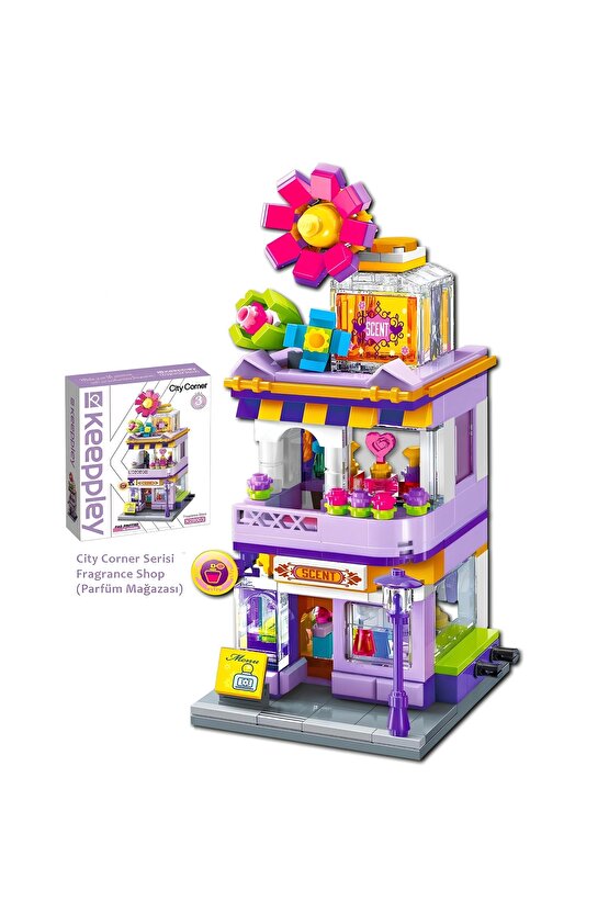 Mikro Blok Parfüm Dükkanı 306 Parça - Lego Setleri - Keeppley Mini Lego - Dükkan Lego - Keeppley Leg