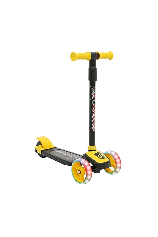 Cool Wheels Sarı Twist Işıklı 3 Tekerlekli Scooter - Işıklı Scooter - CoolWheels Scooter - Çocuk Sco