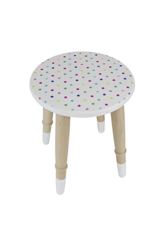 Ahşap Oturaklı Güzellik Masası - Makyaj Seti - Ahşap Güzellik Seti - Makyaj Masası