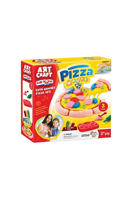 Art002 U01 03572 Dede, Pizza Seti Oyun Hamuru 150 Gr  +3 Yaş Bernami Yeni