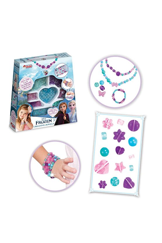 Frozen Lisanslı Çantalı Boncuk Takı Seti