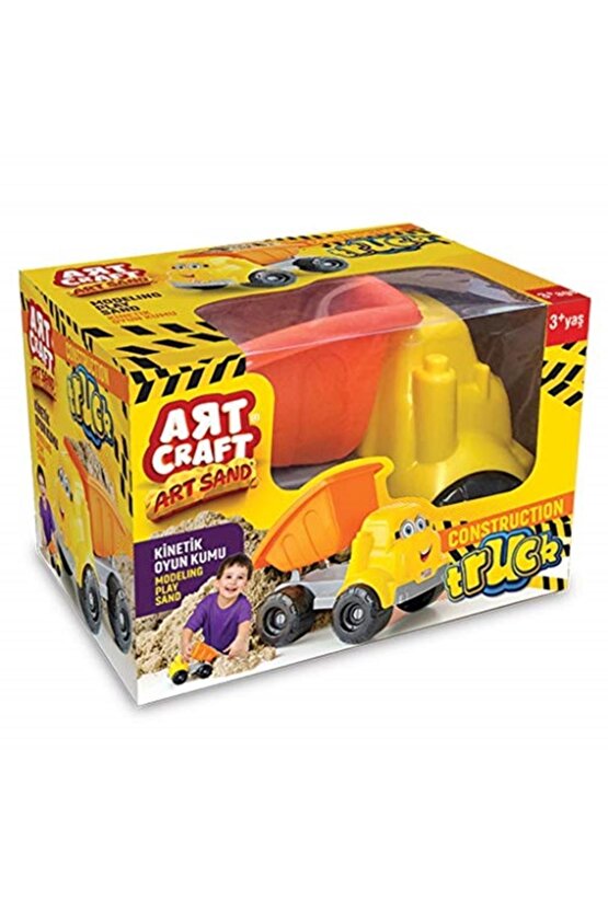 Kumlu Oyun Kamyonu (250 GR.) - Art Craft Kinetik Kum Seti - Oyun Kumu - Art Sand Kumu