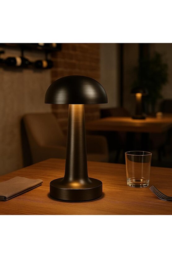 3 Kademeli, 3 Işık Modlu, Şarjlı, Dokunmatik Masa ve Gece Lambası, Cafe, Bar, Restorant Masa Lambası