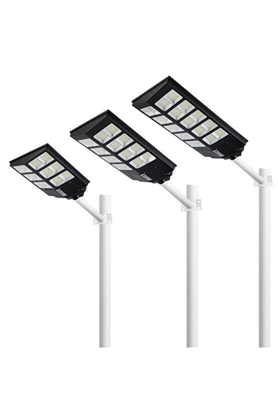 900 Watt Çok Kaliteli, Kumandalı, Güneş Enerjili, Fotoselli, Sensörlü, 3 Modlu Solar Bahçe Armatürü