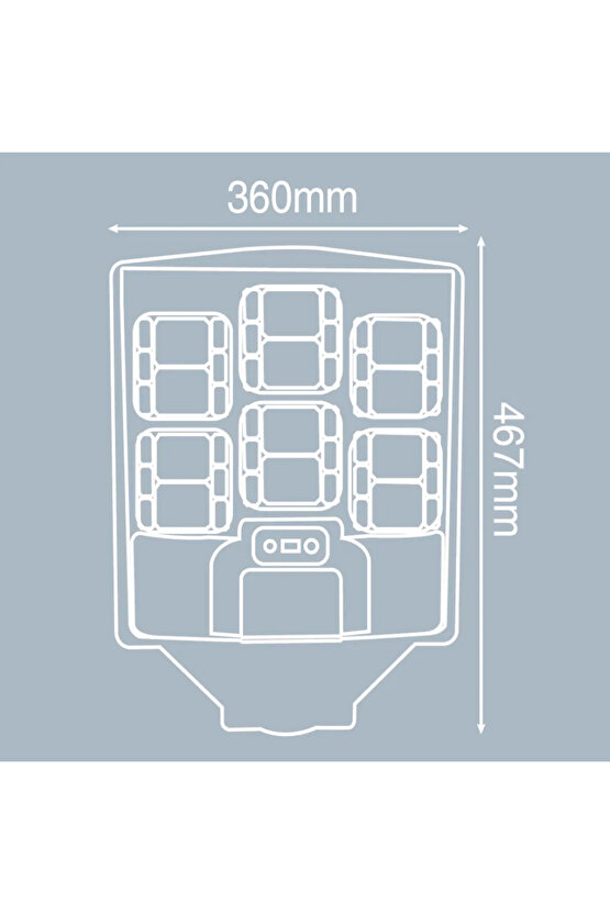600 Watt Çok Kaliteli, Kumandalı, Güneş Enerjili, Fotoselli, Sensörlü, 3 Modlu Solar Bahçe Armatürü