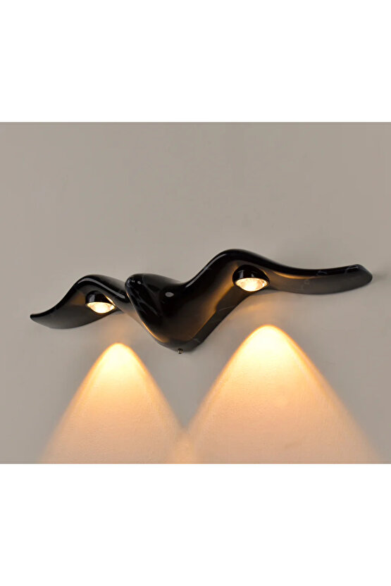 Elektrikle Çalışır, 10 Watt İç ve Dış Mekan AMBER IŞIK Kelvin Led Aplik, Modern Tasarım Armatür