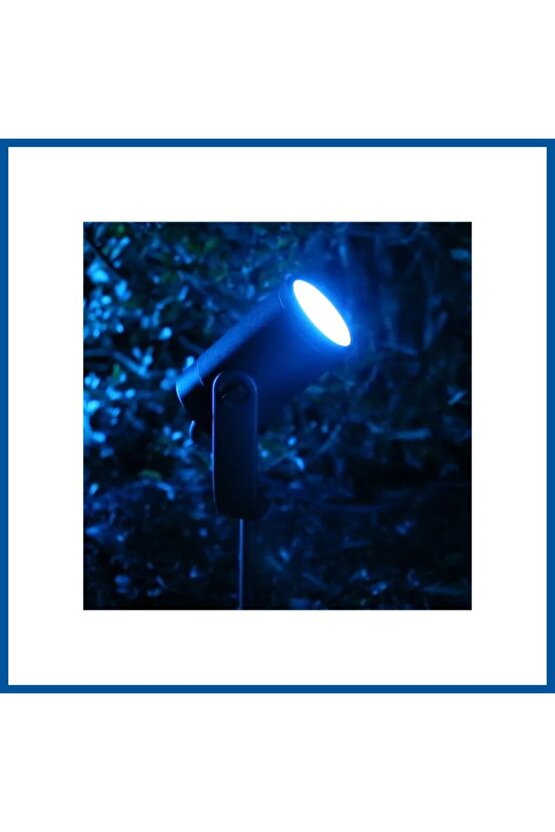 Elektrikle Çalışır, 7 Watt Mavi Işık Ledli Çok Kaliteli Çim, Çiçek, Ağaç, Peyzaj Aydınlatma Armatürü