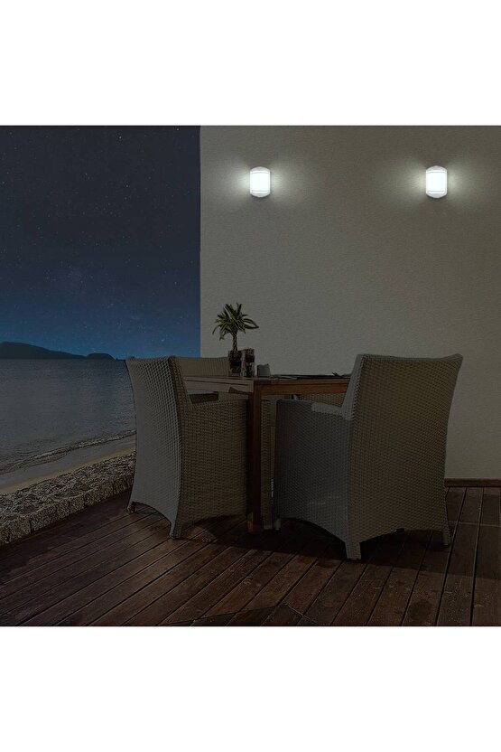 E27 Duylu, Elektrikle Çalışır, Plastik Kasa İç ve Dış Mekan, Bahçe, Balkon Aydınlatma Armatürü