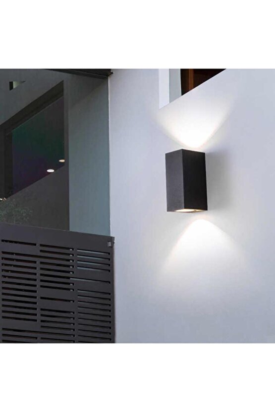 Elektrikle Çalışır, 10 Watt Kendinden Ledli, 4200 Kelvin (Ilık Beyaz Işık) İç ve Dış Mekan Led Aplik