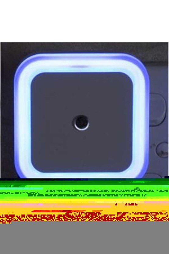 Fotoselli Led Gece Lambası, Mavi Renk Gece Otomatik Yanar, Gündüz Söner 1 Watt Gece Lambası
