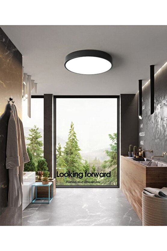 24 Watt Beyaz Işık, Çok Kaliteli Sıva Üstü Metal Kasa Tavan Armatürü, 1700 Lümen 6500 Kelvin Armatür