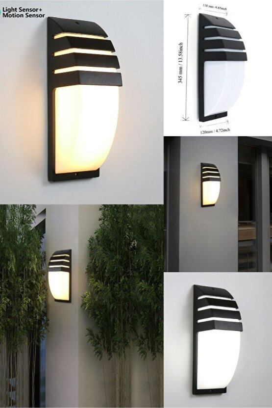 Elektrik İle Çalışır 24 Watt Günışığı Ledli Aplik, Karanlıkta Hareket Gördükçe Yanar