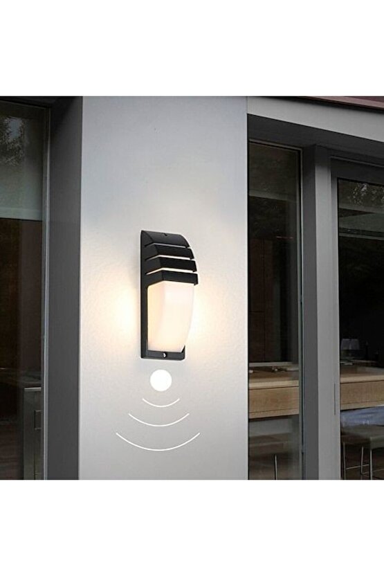 Elektrik İle Çalışır, Karanlıkta Hareket Gördükçe Yanar, Radar Sensörlü 24 Watt Beyaz Işık Aplik