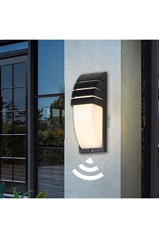 Elektrik İle Çalışır, Karanlıkta Hareket Gördükçe Yanar, Radar Sensörlü 24 Watt Beyaz Işık Aplik