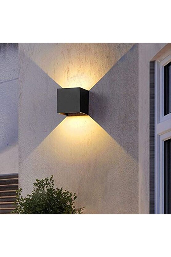 Işık Açısı Ayarlanabilir 10 Watt Dekoratif Led Aplik, Bahçe Duvar Armatürü, Villa, Bungalov Apliği