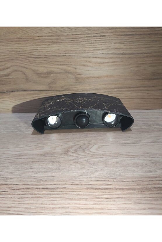 U2 Uranüs Mermer Desen Kasa 4 Watt (10 WATT EŞDEĞER) Gün Işığı Ledli Çift Yönlü Iç - Dış Mekan Aplik