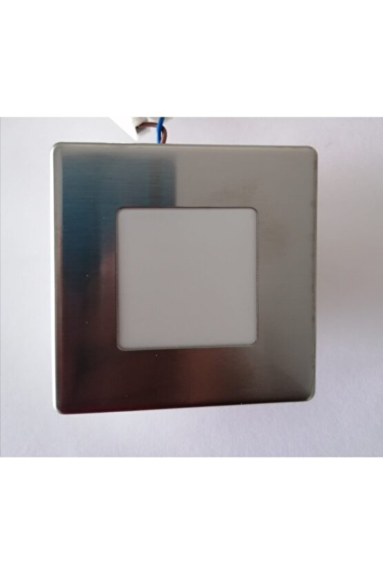 Kare 3 Watt Ledli Beyaz Işık Koridor Ve Adım Aydınlatma(220V Elektrik ile çalışır)