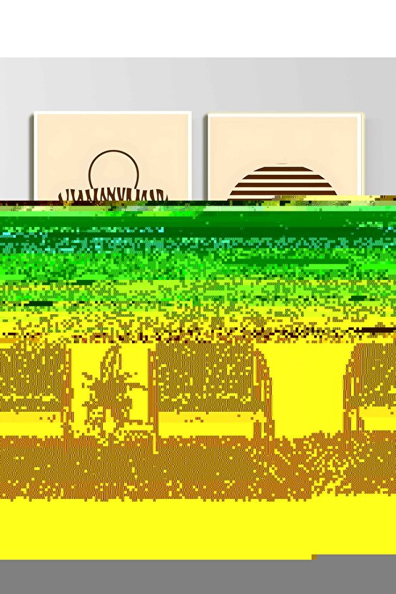 Matisse - Sanat - Soyut - Doğa - Ev - Yaşam ( 2 Li Çerçevesiz ) Poster - Afiş - Tablo NNHT355