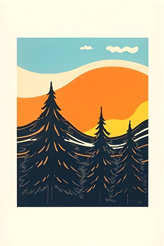 Matisse - Sanat - Soyut - Doğa - Ev - Yaşam ( 2 Li Çerçevesiz ) Poster - Afiş - Tablo NNHT444