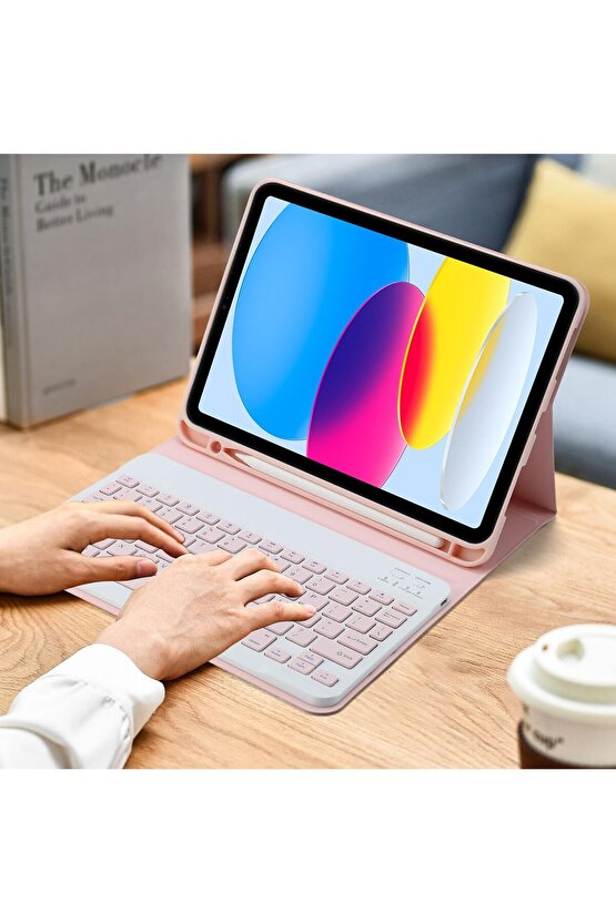 Apple iPad A16 11 Tablet Için Uyumlu Slim Şarjlı Bluetooth Klavye Ve Mouse Seti