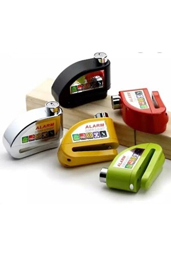 World Class 110 Db Siyah Alarmlı Disk Kilidi Hatırlatma Kablosu Dahil