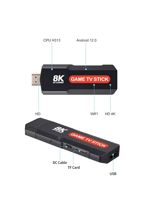 X2 Game TV Stick TV Box 64GB 10000+ Gaming HD 8K 5G WiFi Video Game Console