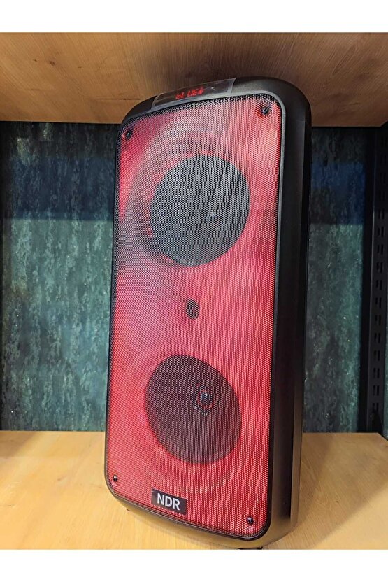 1095 Şarjlı Taşınabilir Bluetooth Parti Hoparlörü 2*8 inc Karaoke