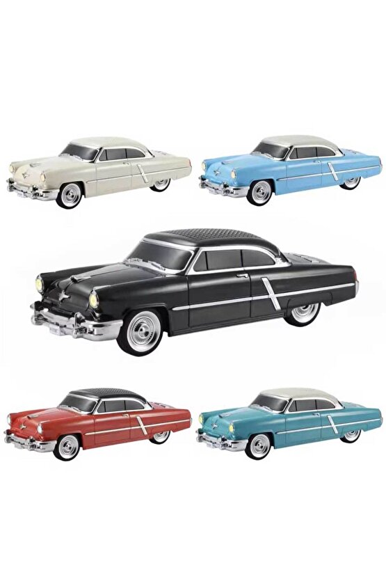 1952 LİNCOLN CAPRİ ŞARJLI BLUETOOTH SPEAKER KABLOSUZ LED IŞIKLI HOPARLÖR FM RADYO SD KART USB